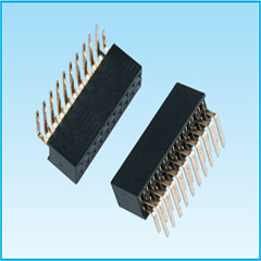 1.0Ptich Single and Double Row 90° Female header 